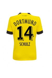 Fotbalové Dres Borussia Dortmund Nico Schulz #14 Dámské Domácí Oblečení 2022-23 Krátký Rukáv